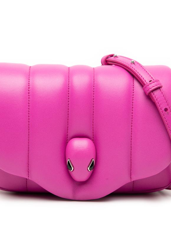 Bvlgari Pink Ambush Nappa Serpenti Convertible Belt Bag