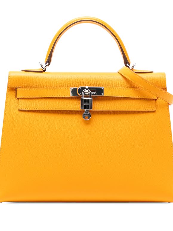 Hermes Jaune D'Or Epsom Kelly II Sellier 32
