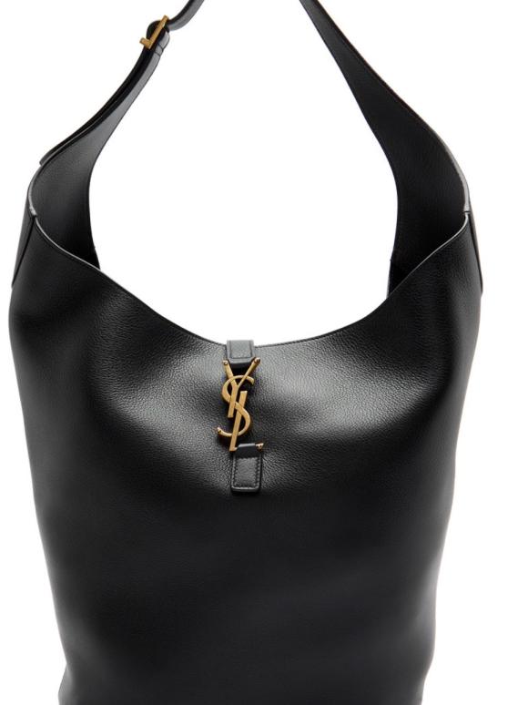 Saint Laurent Black Le 5 à 7 Hobo black leather bucket bag
