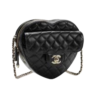 Chanel Large Quilted Heart Bag