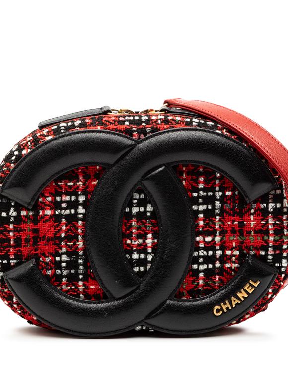 Chanel Tweed and Lambskin Coco Midnight Camera Bag