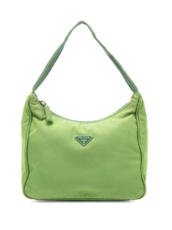 Prada Green Tessuto Shoulder Bag