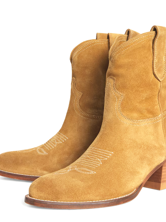 Polo Ralph Lauren Suede Western Ankle Boots 55