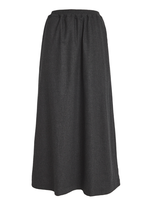 Eskandar Virgin Wool-Cashmere Midi Skirt