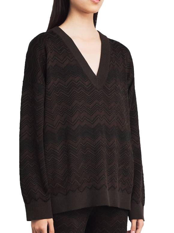 Missoni Zigzag V-Neck Sweater