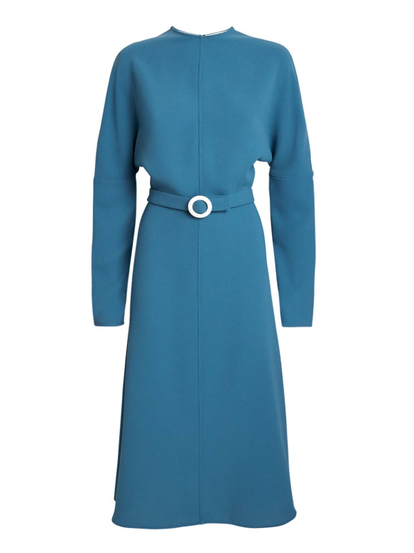 Edeline Lee Jacquard Belted Anna Midi Dress