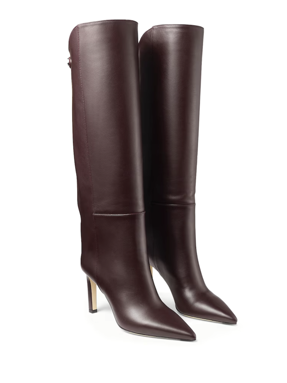 Jimmy Choo Alizze 85 Leather Knee-High Boots
