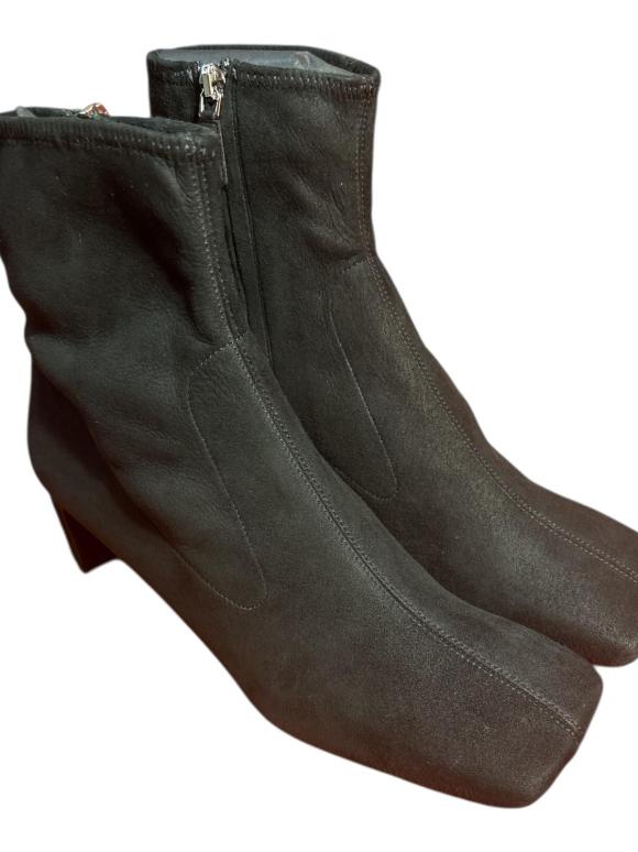 Prada Black Heeled Ankle Boots