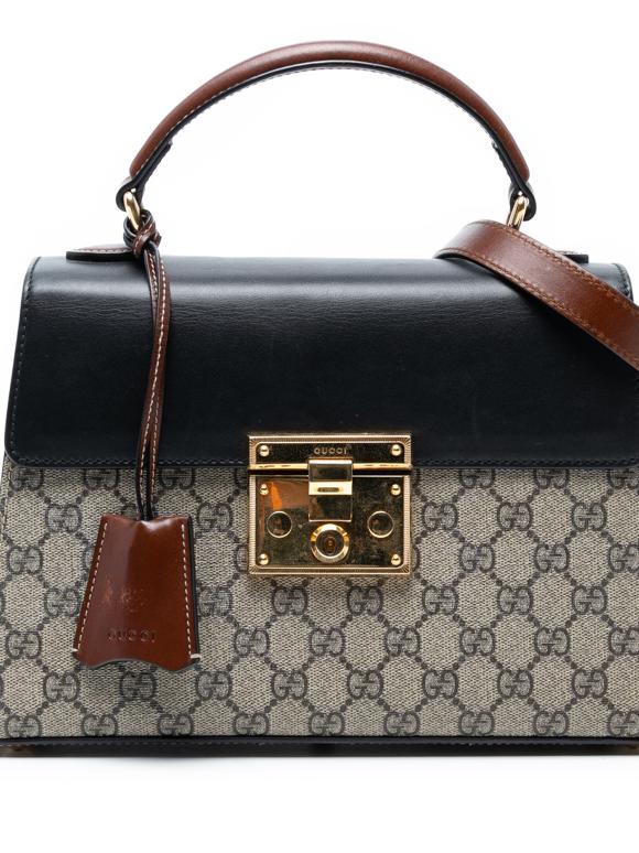 Gucci Multi Small GG Supreme Padlock Satchel