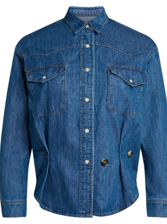 Awake A.W.A.K.E. Mode Blue Long-Sleeve Denim Shirt