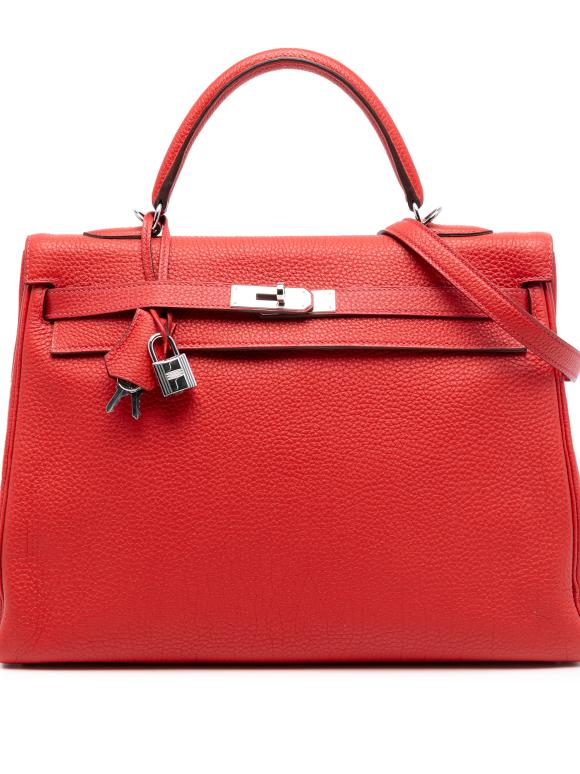 Hermes Geranium Togo Kelly II Retourne 35