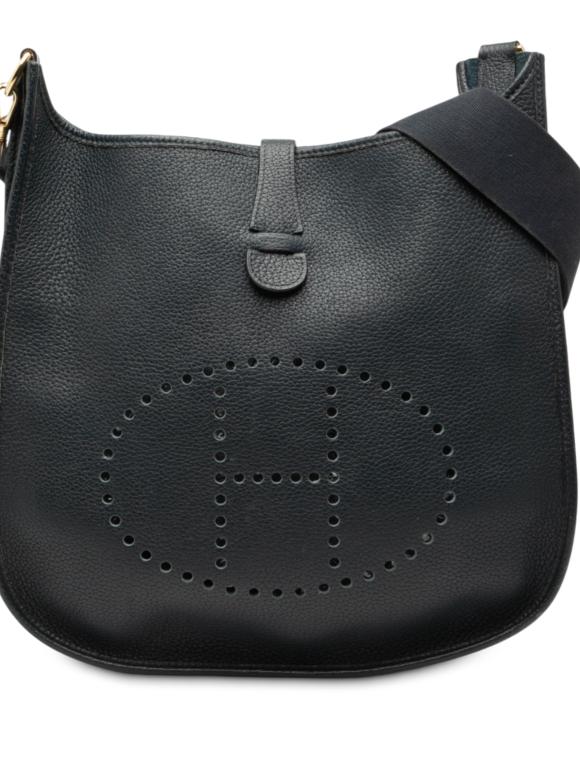 Hermes Blue Clemence Evelyne I GM