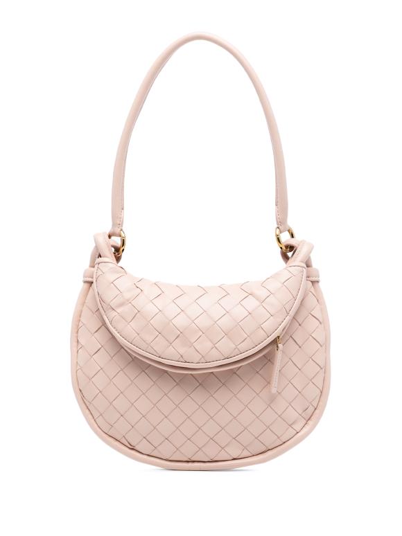 Bottega Veneta Blush Pink Small Nappa Intrecciato Gemelli Hobo