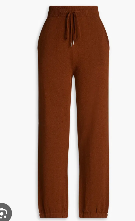 Nili Lotan Brown Cashmere Trackies