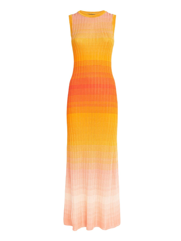 Maje Tie-Dye Ribbed Knitted Maxi Dress