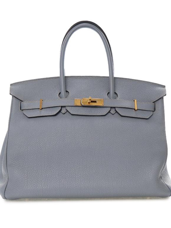Hermes Beu Lin Togo Birkin Retourne 35