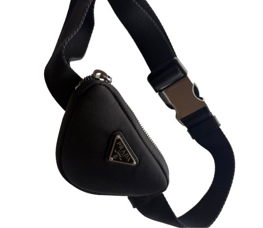Prada Black Nylon Belt Bag