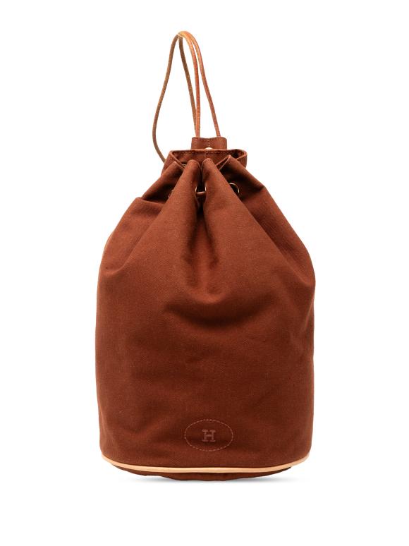 Hermes Brown Toile Polochon Mimile