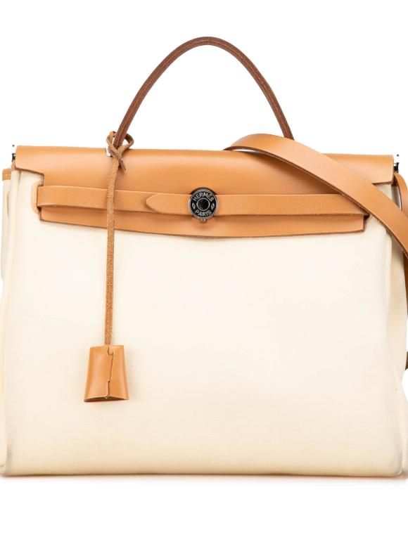 Hermes Natural Toile Herbag Zip 31