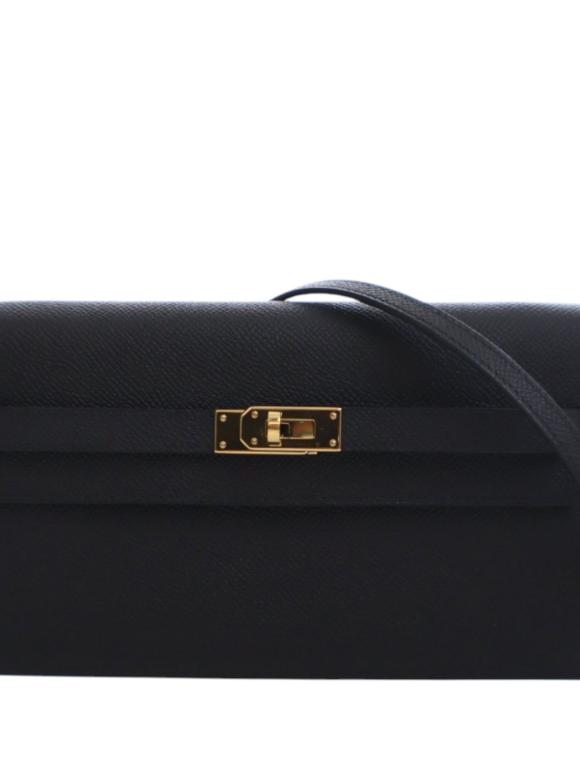 Hermes Black Epsom Kelly To Go Wallet