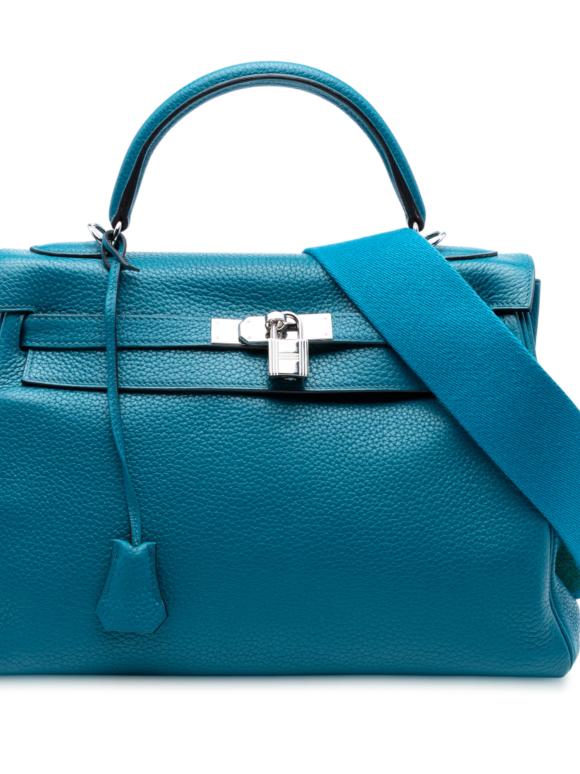 Hermes Turquoise Togo Amazon Kelly II Retourne 32