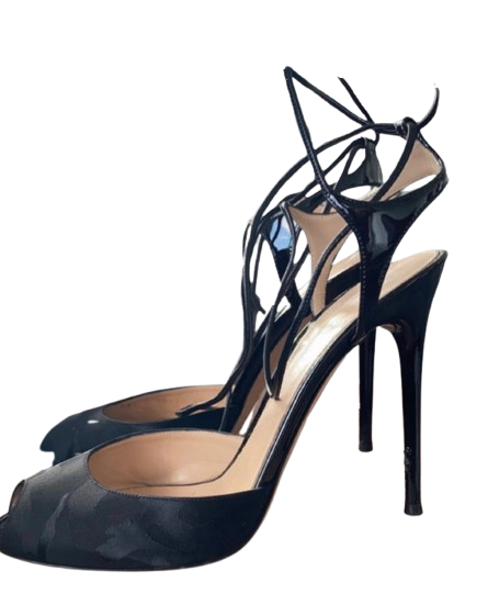 Gianvito Rossi Black Portofino Sandals