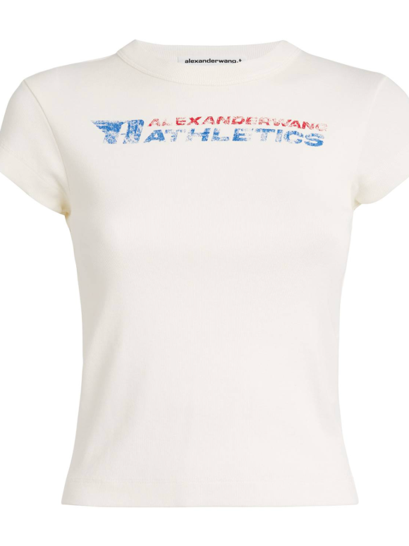 Alexander Wang White Graphic Baby T-Shirt