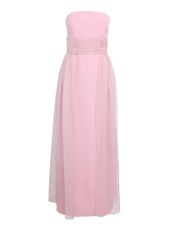 Sabina Bilenko Tulle Strapless Maxi Dress