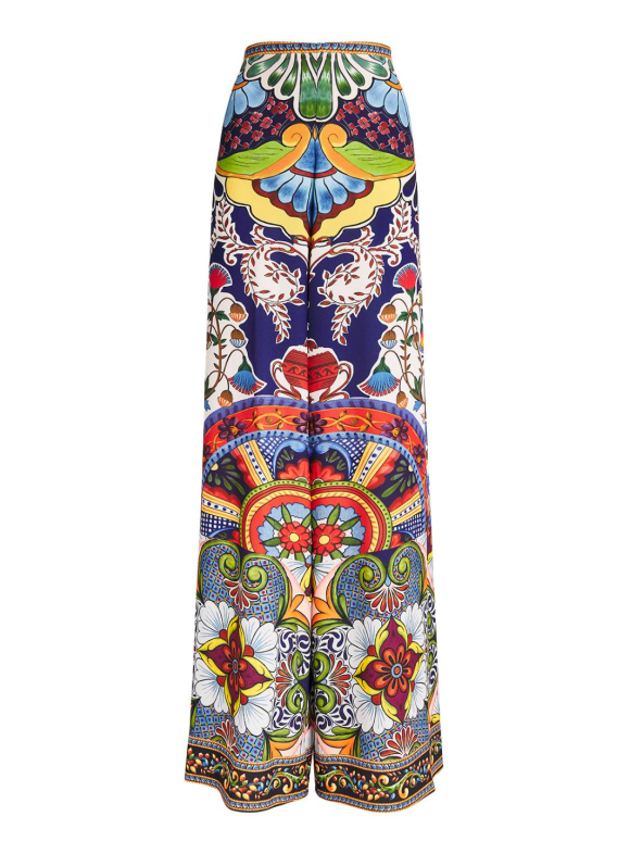 Alice+Olivia Printed Athena Trousers