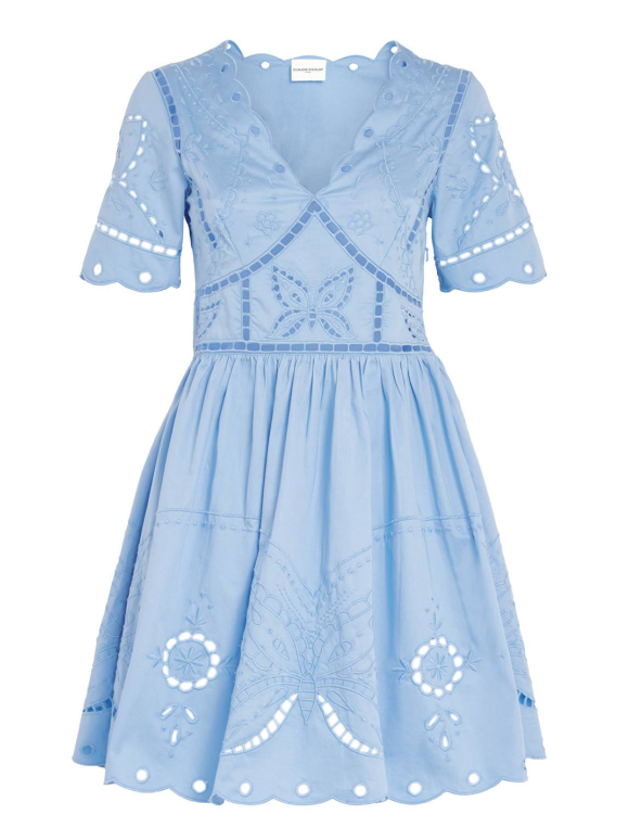 Claudie Pierlot  Butterfly-Embroidered Mini Dress