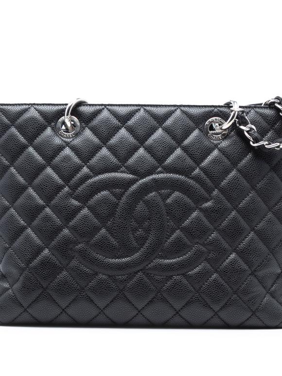 Chanel Black Caviar Grand Shopping Tote