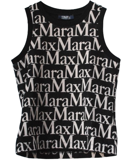 MaxMara Black Logo Top