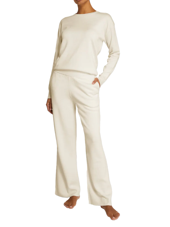 Olivia von Halle Silk-Blend Carmel Tracksuit
