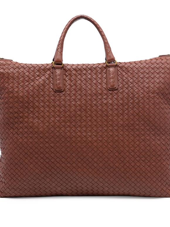 Botetga Veneta Tan Maxi Nappa Intrecciato Convertible Tote