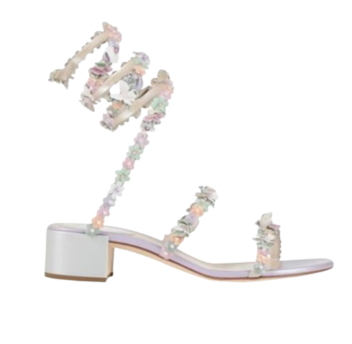 Rene Caovilla Embellished Floral Sandals