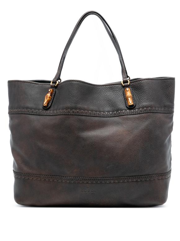 Gucci Black Large Leather Laidback Crafty Tote