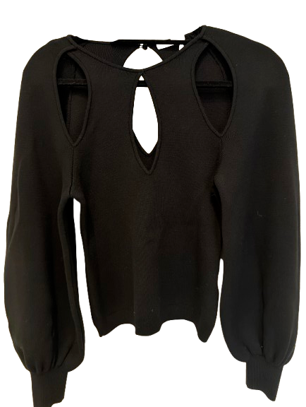 Chloe Black Cutout Jumper