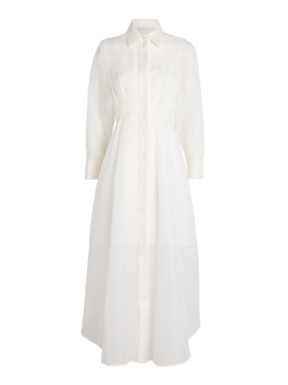 Zimmermann Linen-Silk Shirt Dress