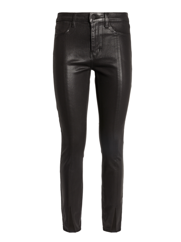 L'Aagence Jyothi Coated High-Rise Skinny Jeans