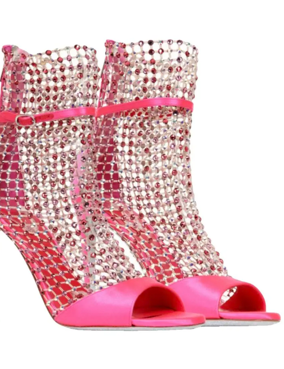 Rene Caovilla Tropical Juice Galaxia Satin Sandals