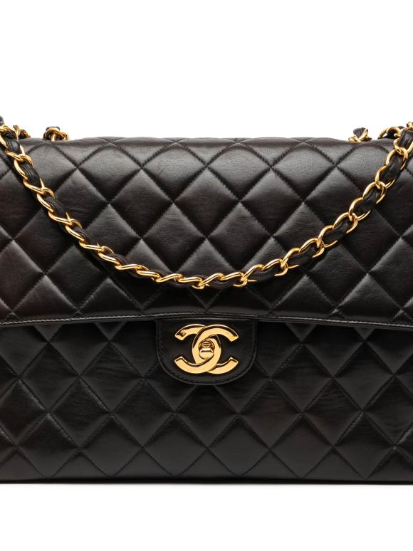 Chanel Black Jumbo Classic Lambskin Single Flap