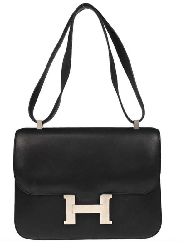 Hermes Black Chamonix Constance 25