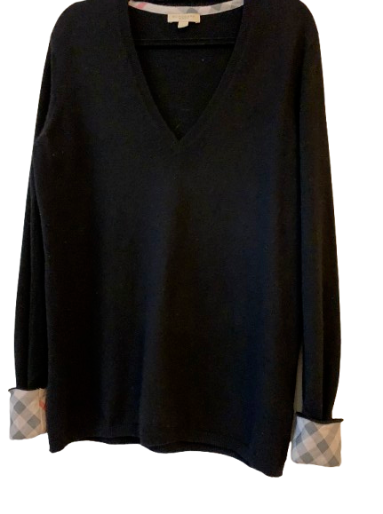 Burberry Black Cashmere Jumper