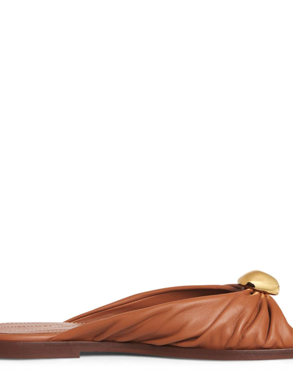 Zimmermann Brown Leather Gleam Slides