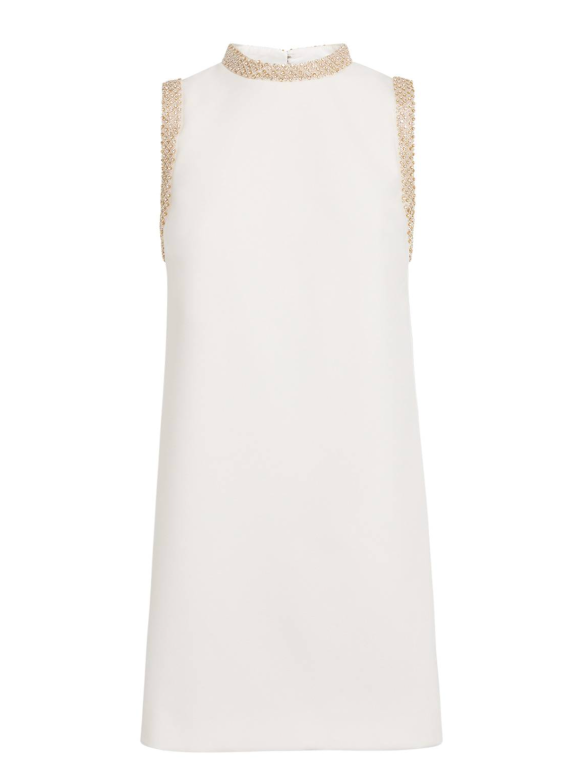Sandro Short Dress With Rhinestone Trim
