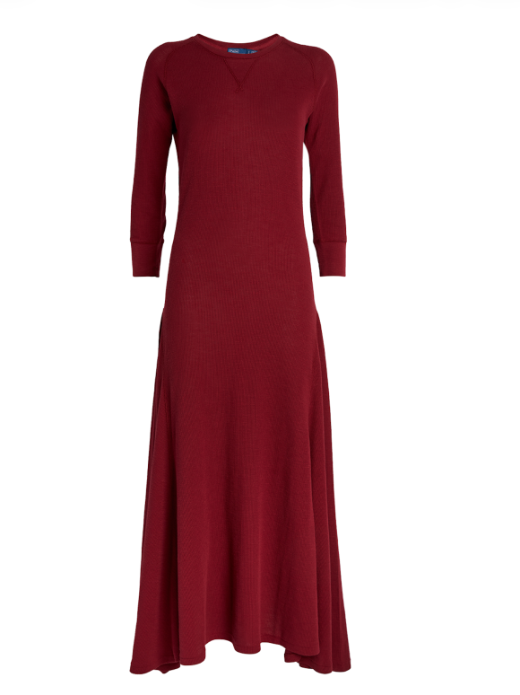 Ralph Lauren  Cotton Waffle-Knit Dress