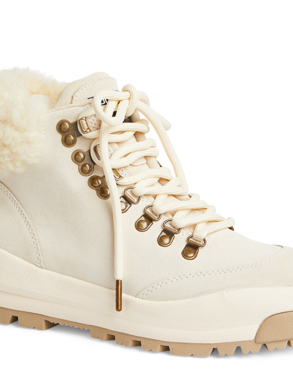Polo Ralph Lauren Shearling-Trim Suede Hiking Boot