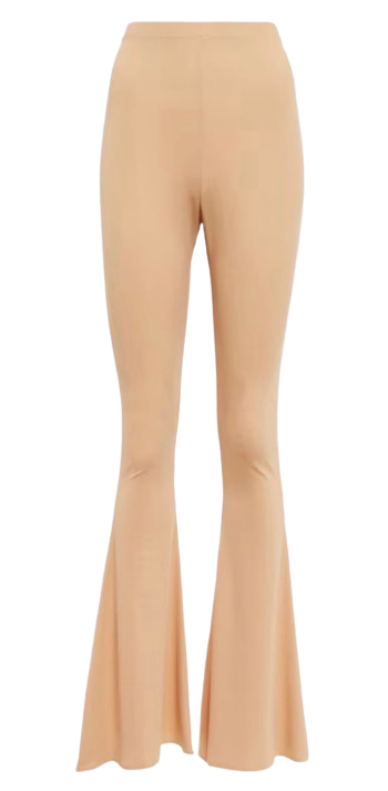 Magda Butrym Nude Stretch Jersey Pants