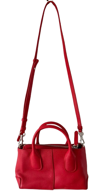 Tod's Red Calfskin Leather Bag