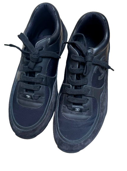 Chanel Black Classic Trainers